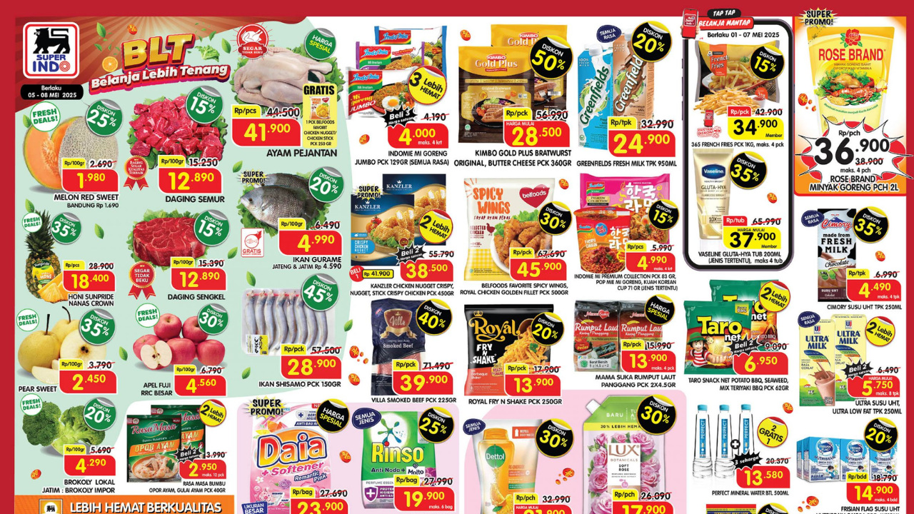 Promo Superindo 5.5 Weekday Terbaru 5-8 Mei 2025, Awal Bulan Ikan Gurame Rp4 Ribuan