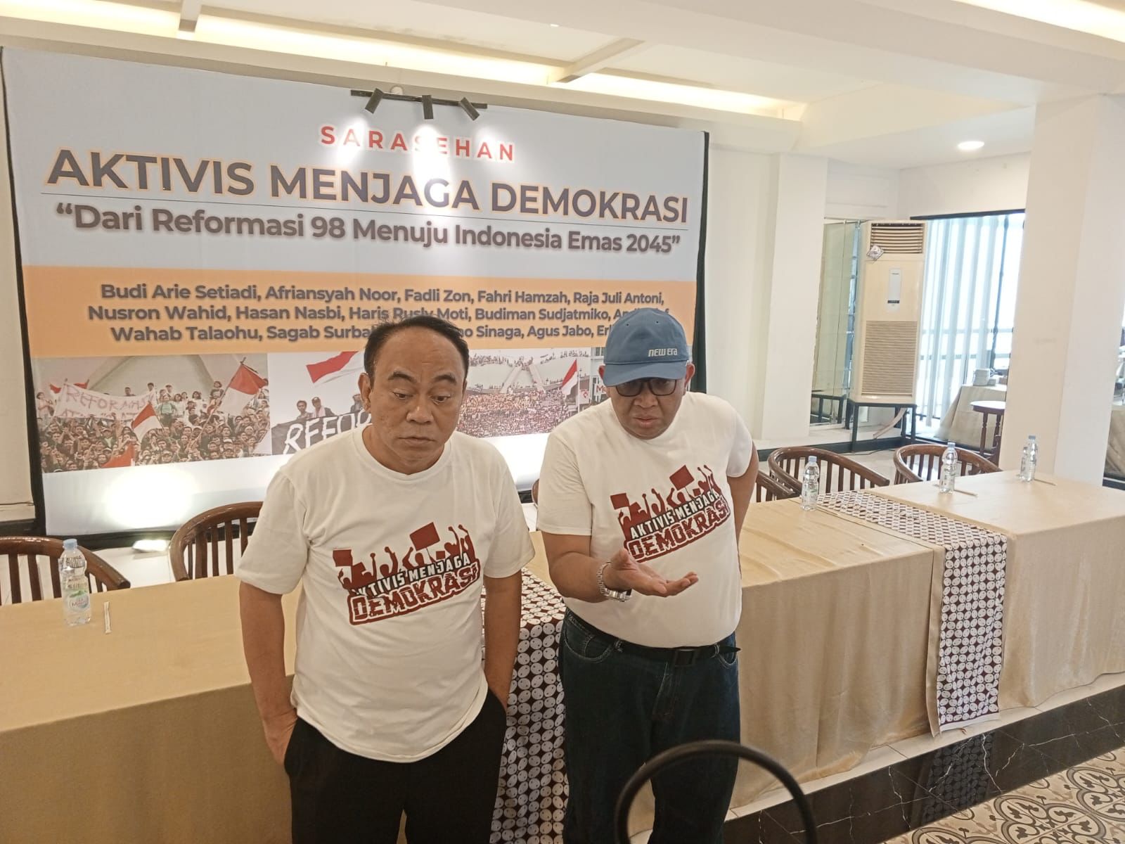 Puluhan Aktivis '98 Berkumpul di Masa Tenang Pemilu, Jaga Demokrasi Demi Wujudkan Indonesia Emas 2045