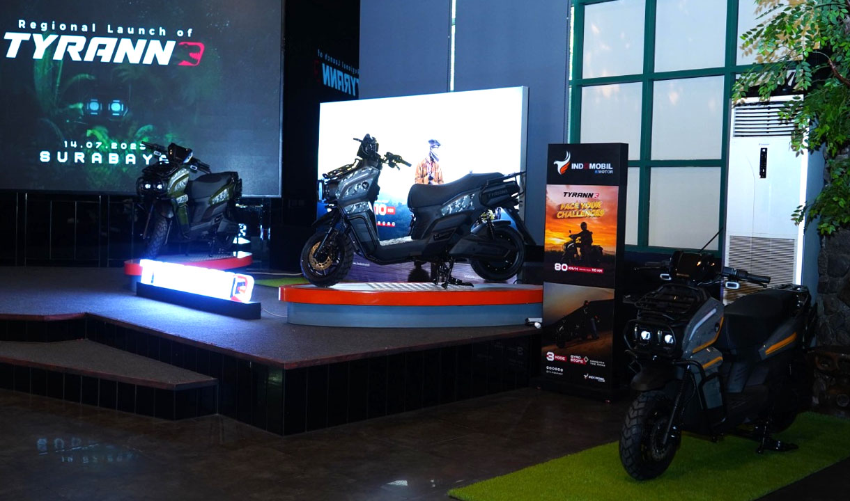 Indomobil eMotor Tyranno Resmi Mengaspal di Surabaya, Gaungkan Semangat Face Your Challenge