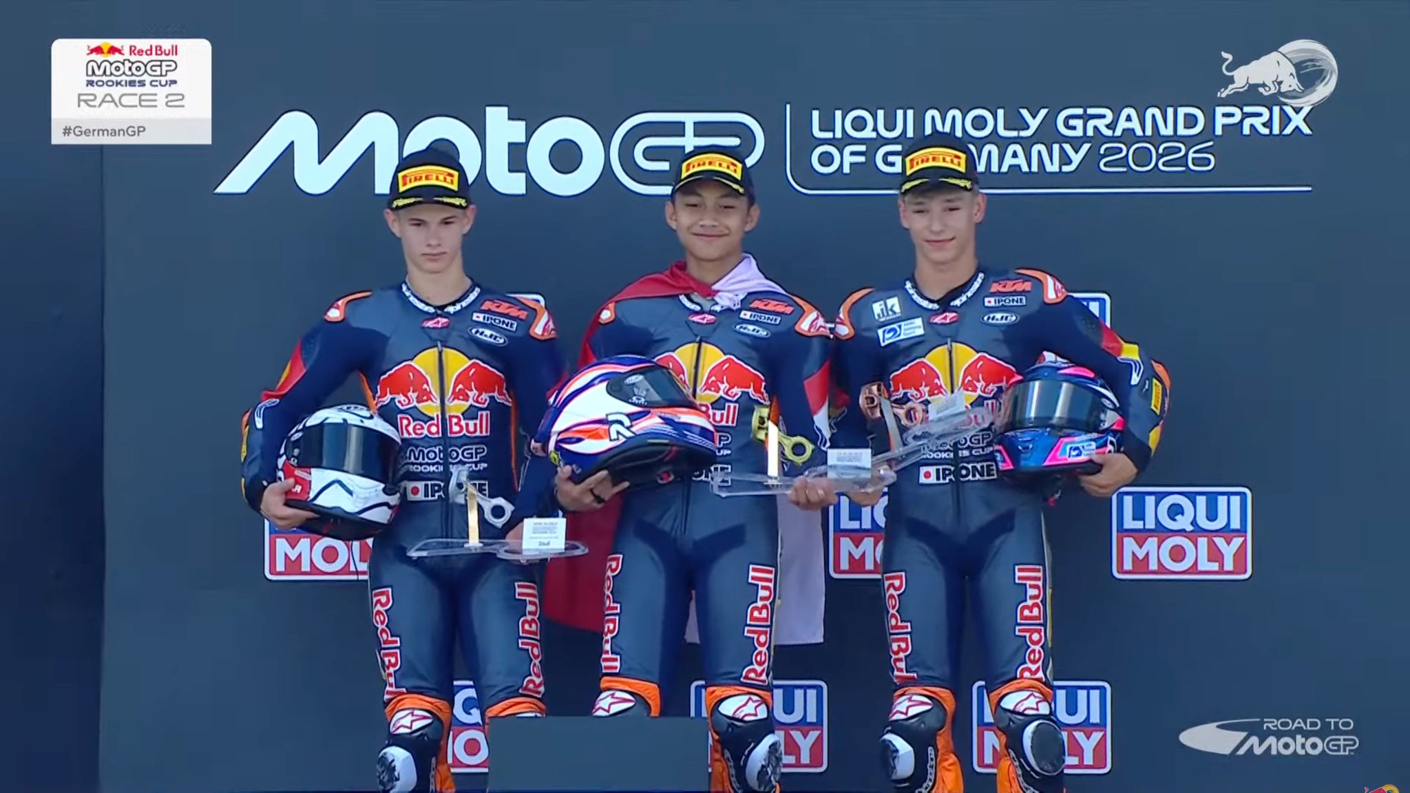 Ramadhipa Menangi Race 2 RBRC Jerman 2026, Indonesia Raya Berkumandang di Sachsenring