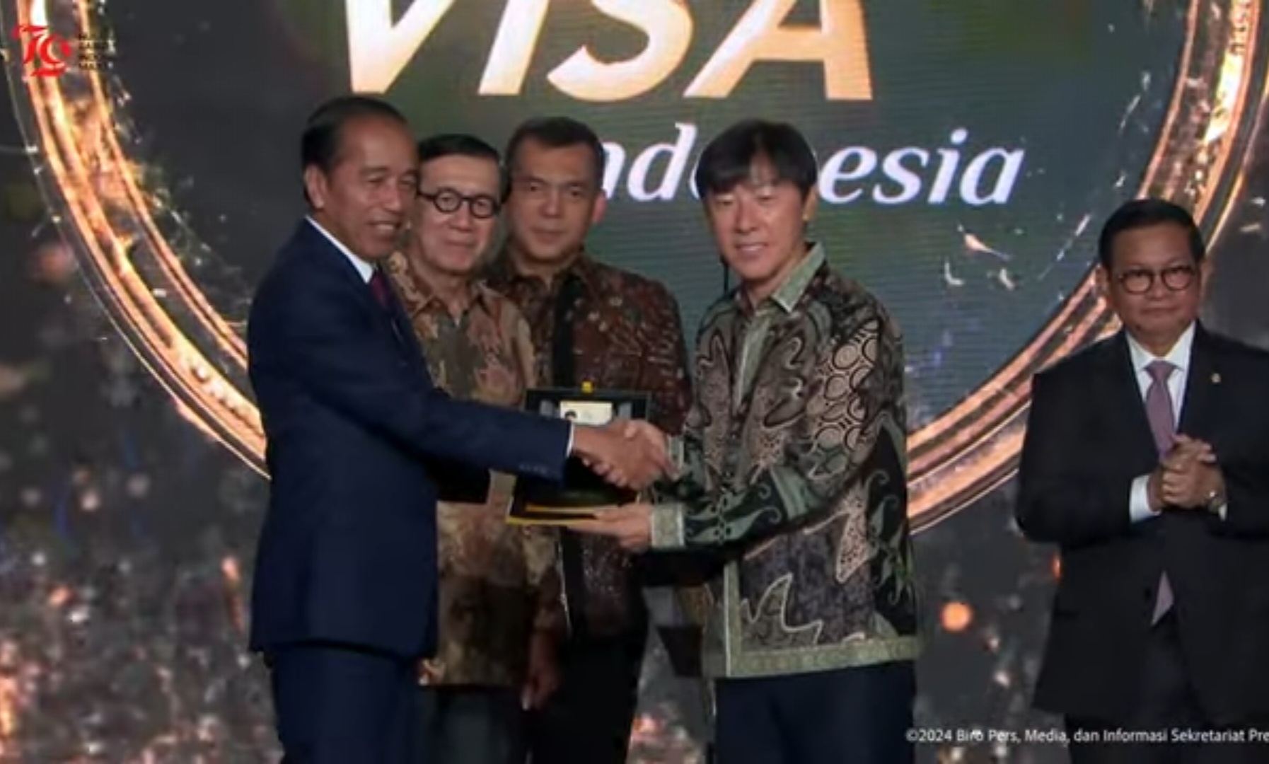 Presiden Jokowi Berikan Golden Visa Kepada Shin Tae-Yong