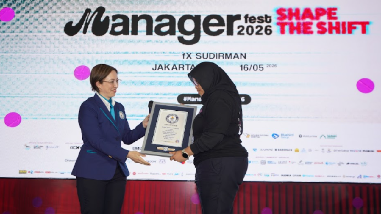 Manager Fest 2026 Pecahkan Rekor Dunia Guinness, Kumpulkan Kartu Nama Terbanyak dalam 8 Jam