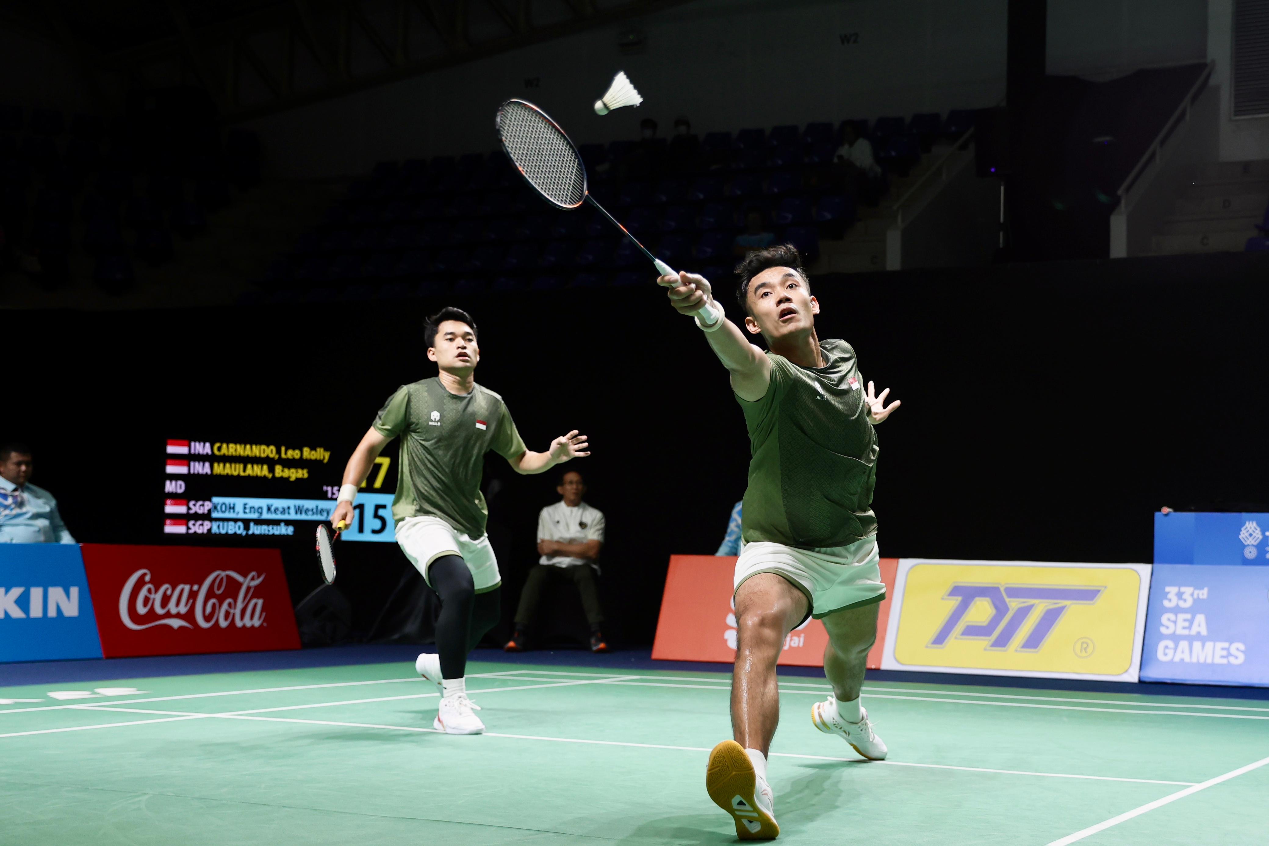 Takluk dari Ganda Putra Malaysia, Aaron/Soh Masih Terlalu Kuat Bagi Leo/Bagas di Semifinal SEA Games 2025 Thailand