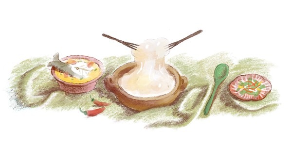 Mengenal Asal Usul Papeda, Makanan Khas Maluku dari Tepung Sagu yang Jadi Google Doodle Hari Ini 