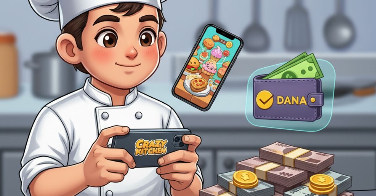 Ada Saldo DANA Gratis Rp493.860 Hari Ini dari Crazy Kitchen, Cuma Main Game Masak-Masakan