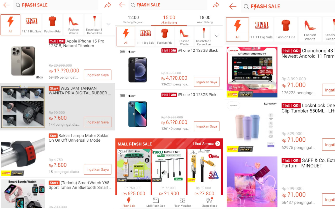 Promo 11.11 Shopee, TV Android Hingga iPhone 15 Pro Cuma Rp 11.000, Jangan Terlewatkan!