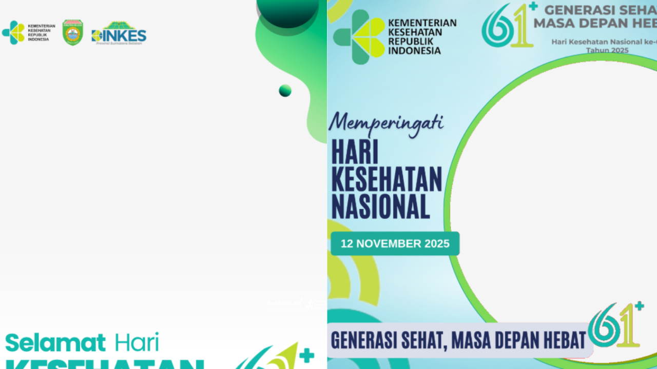 30 Twibbon Hari Kesehatan Nasional 2025 Gratis dan Ucapan, Semarak Motivasi untuk Hidup Sehat