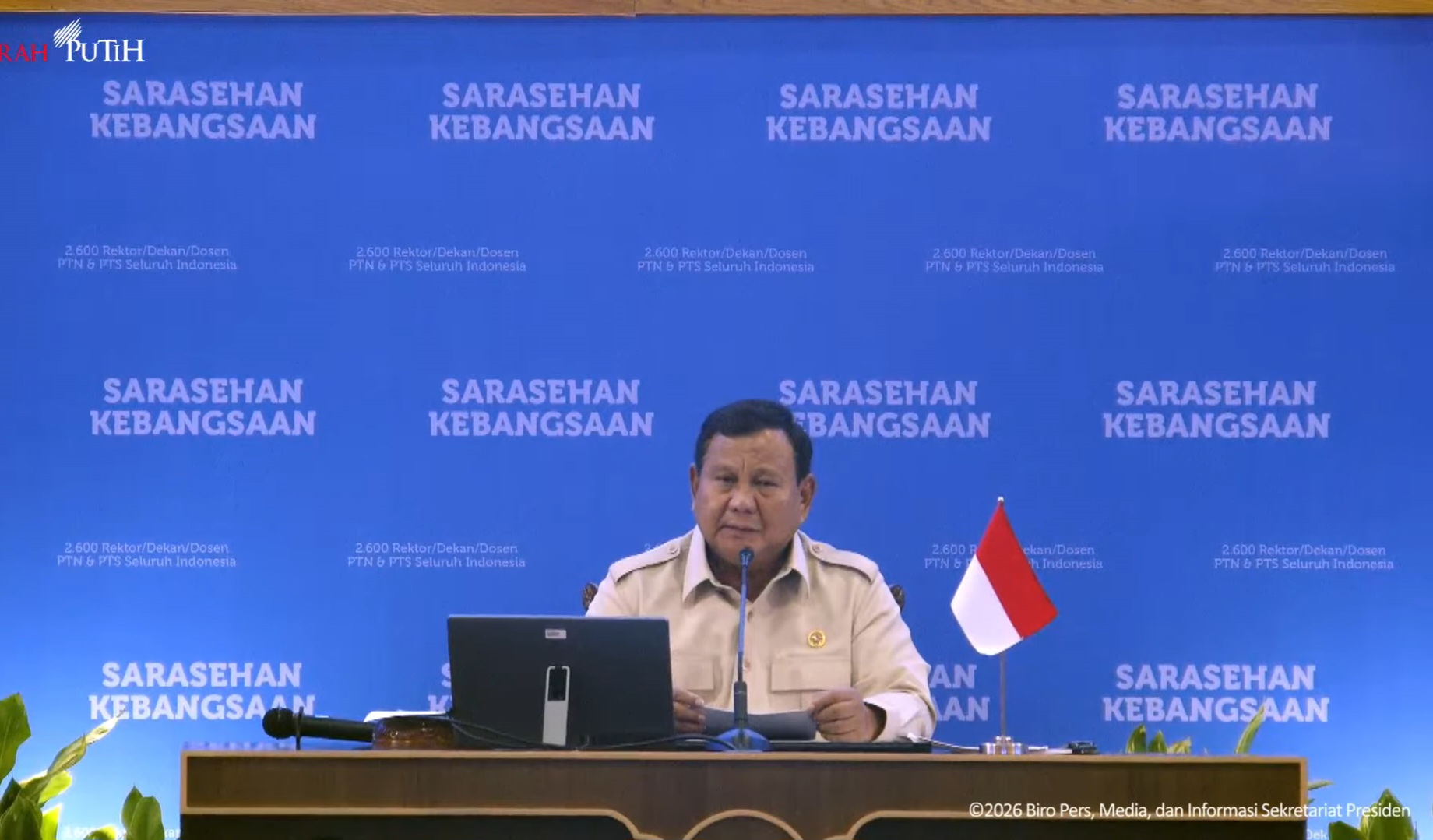Prabowo: Kampus Harus Fokus pada Sains dan Teknologi, Bukan Tempat Pertentangan 