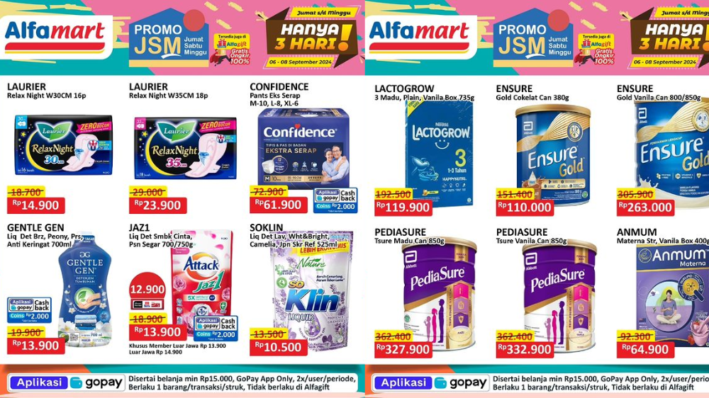 Katalog Promo Alfamart Hari Ini 8 September 2024, Soklin Rp10 Ribuan