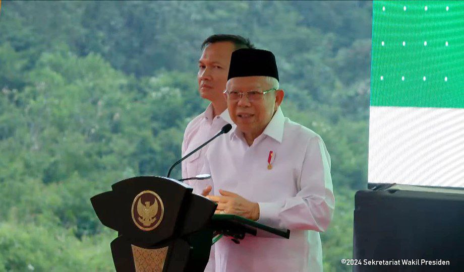 Sepekan Sebelum Lengser, Wapres Ma'ruf Amin Resmikan Masjid dan Ponpes Di Kabupaten Bogor