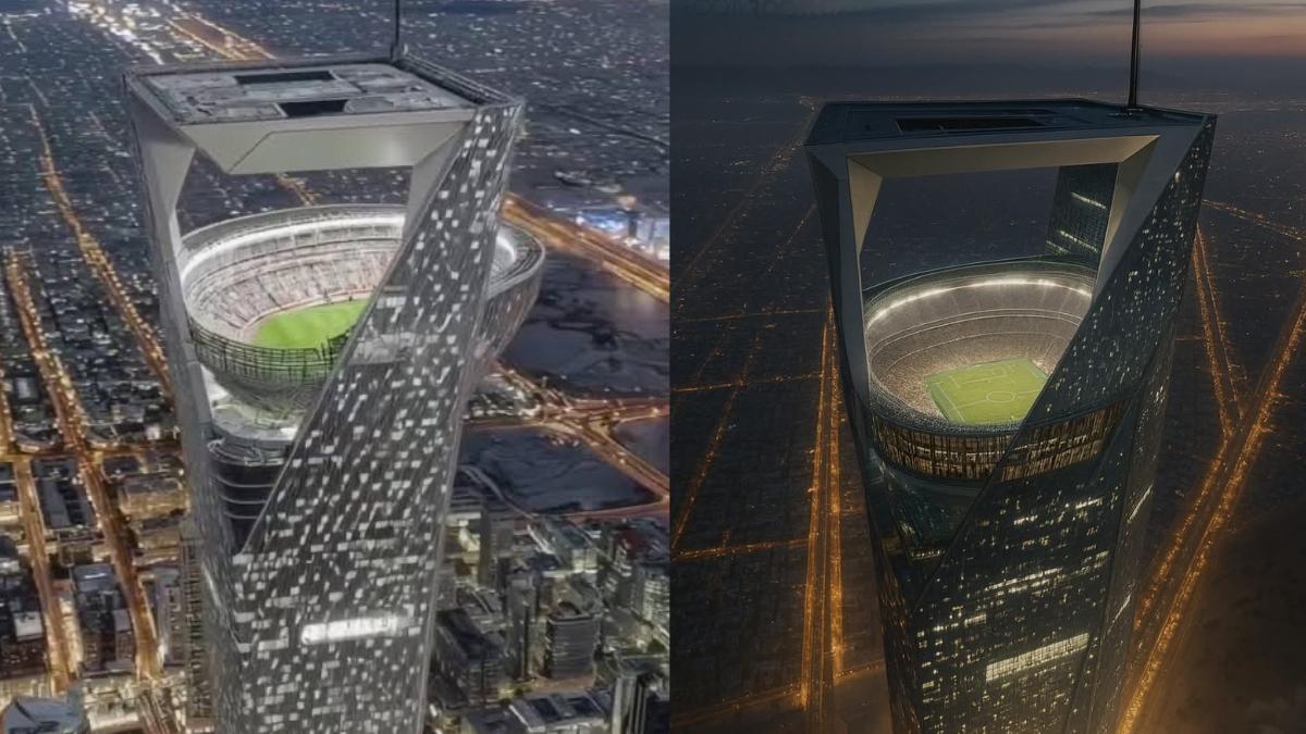Stadion Langit NEOM Jadi Sorotan, Arab Saudi Bangun Arena Sepak Bola di Ketinggian 350 Meter untuk Piala Dunia 2034