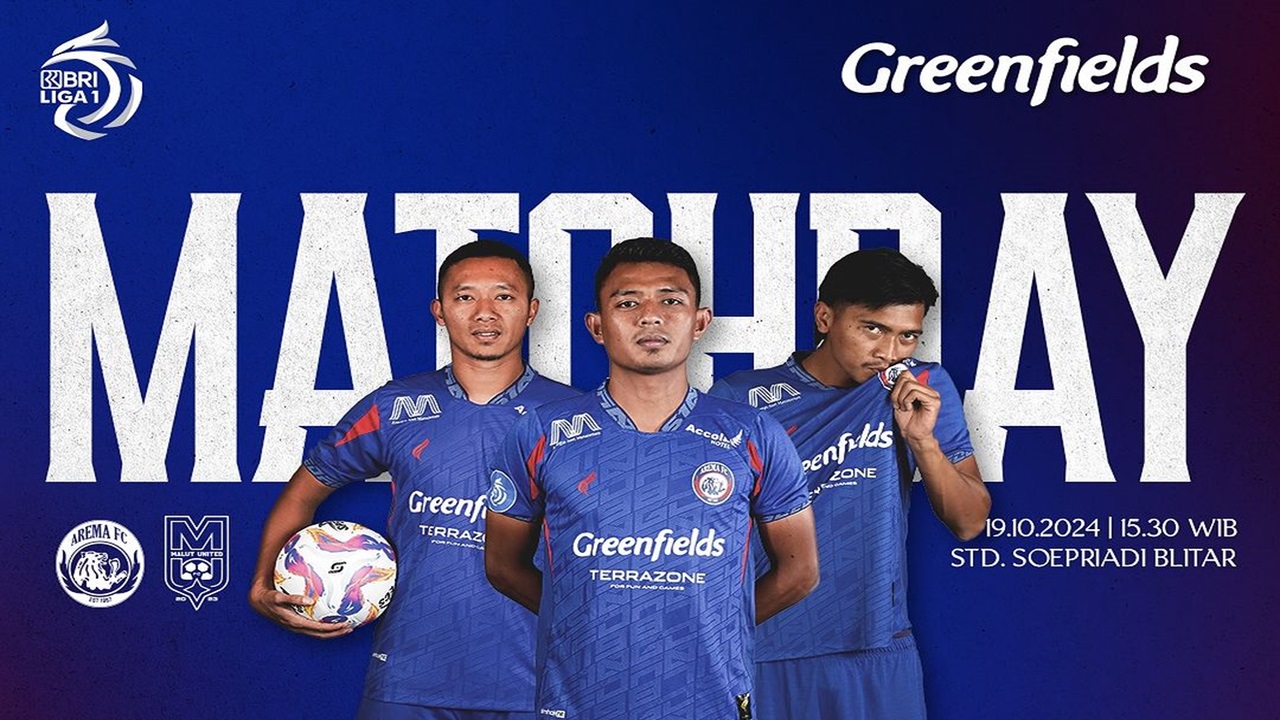 Link Live Streaming Arema FC vs Malut United Kick-off Pukul 15.30 WIB