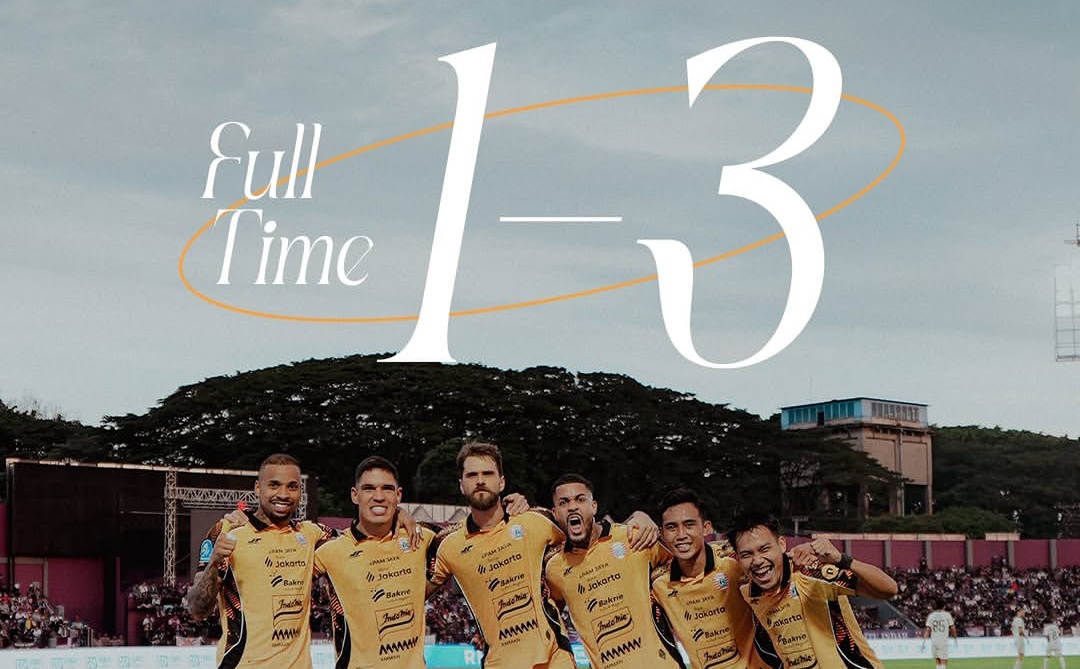 Persik vs Persija 1-3, Macan Kemayoran Sukses Comeback