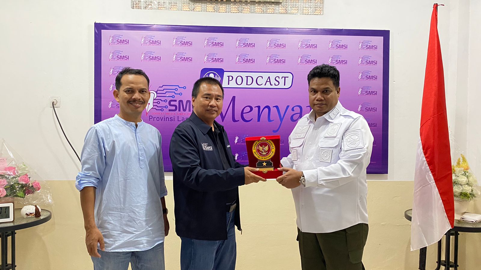 Kunjungi Kantor SMSI, Kabinda Lampung Sampaikan Beberapa Pesan