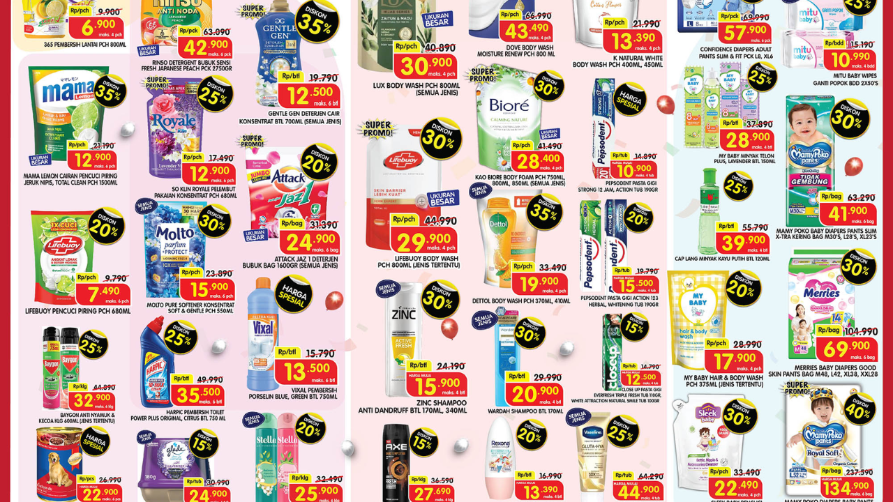 Promo JSM Superindo Hari Ini 7 September 2025 Terbaru, Awal Bulan Detergen Rp12 Ribuan
