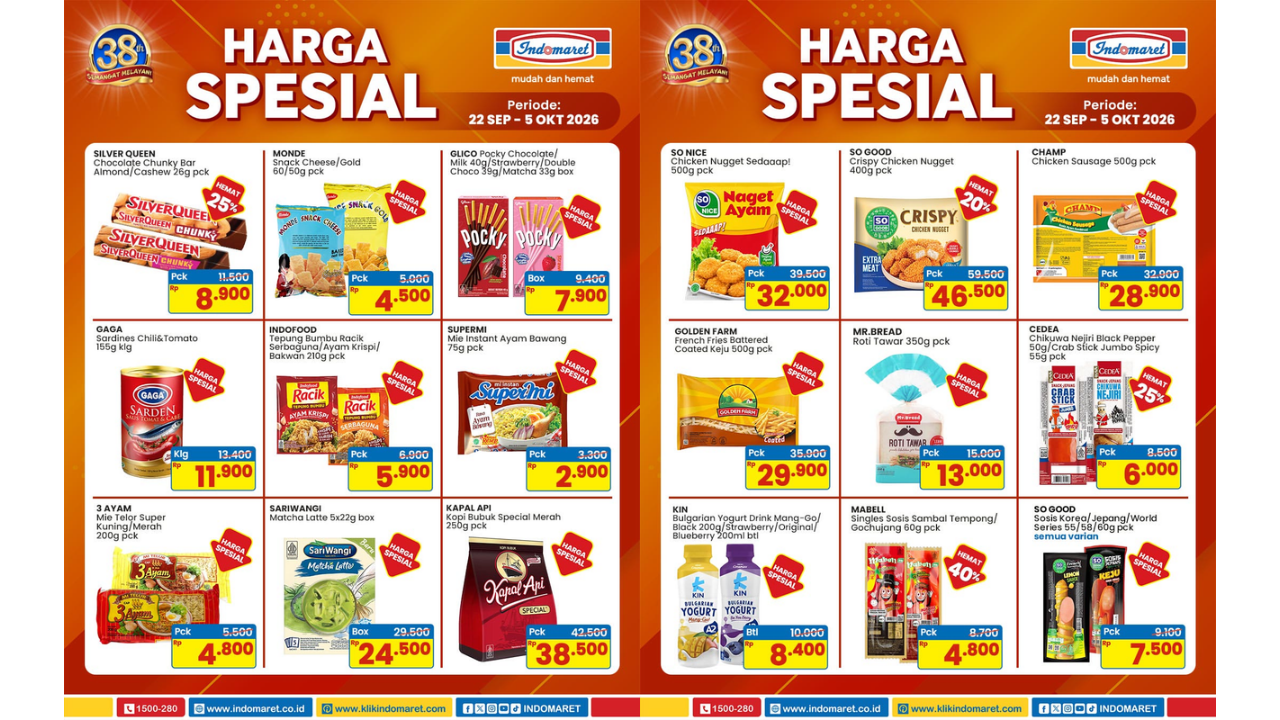 Promo Indomaret Terbaru Hari ini 3 Oktober 2026, Diskon Kapal Api Kopi Bubuk Special Cuma Rp30 Ribuan