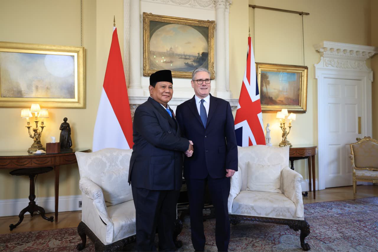 Bertemu PM Inggris Keir Starmer, Presiden Prabowo Diskusikan Kerjasama di Sektor Maritim