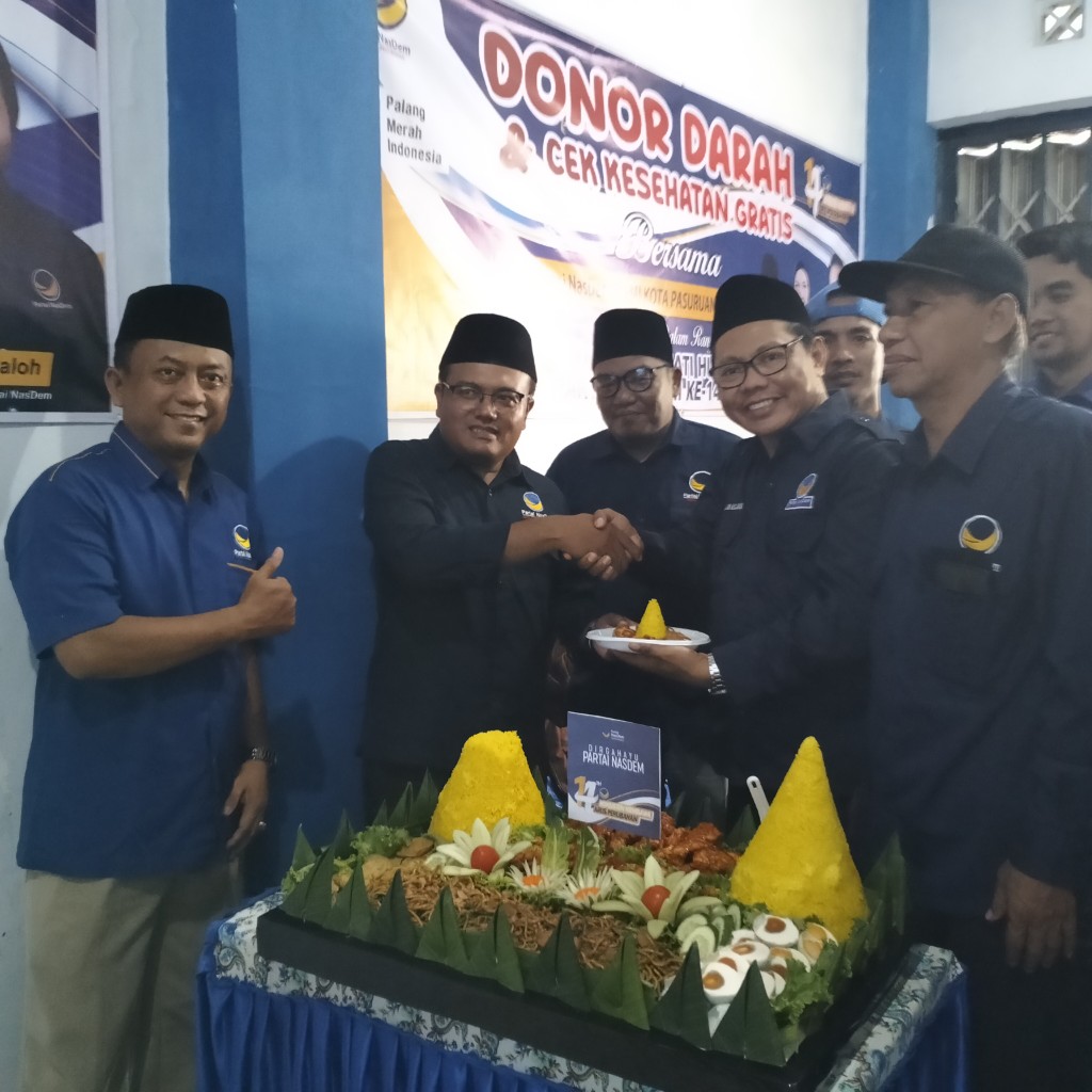 HUT Ke-14 Nasdem, Ketua DPD Nasdem Berharap Harmonisasi Legislatif dan Eksekutif Kota Pasuruan 