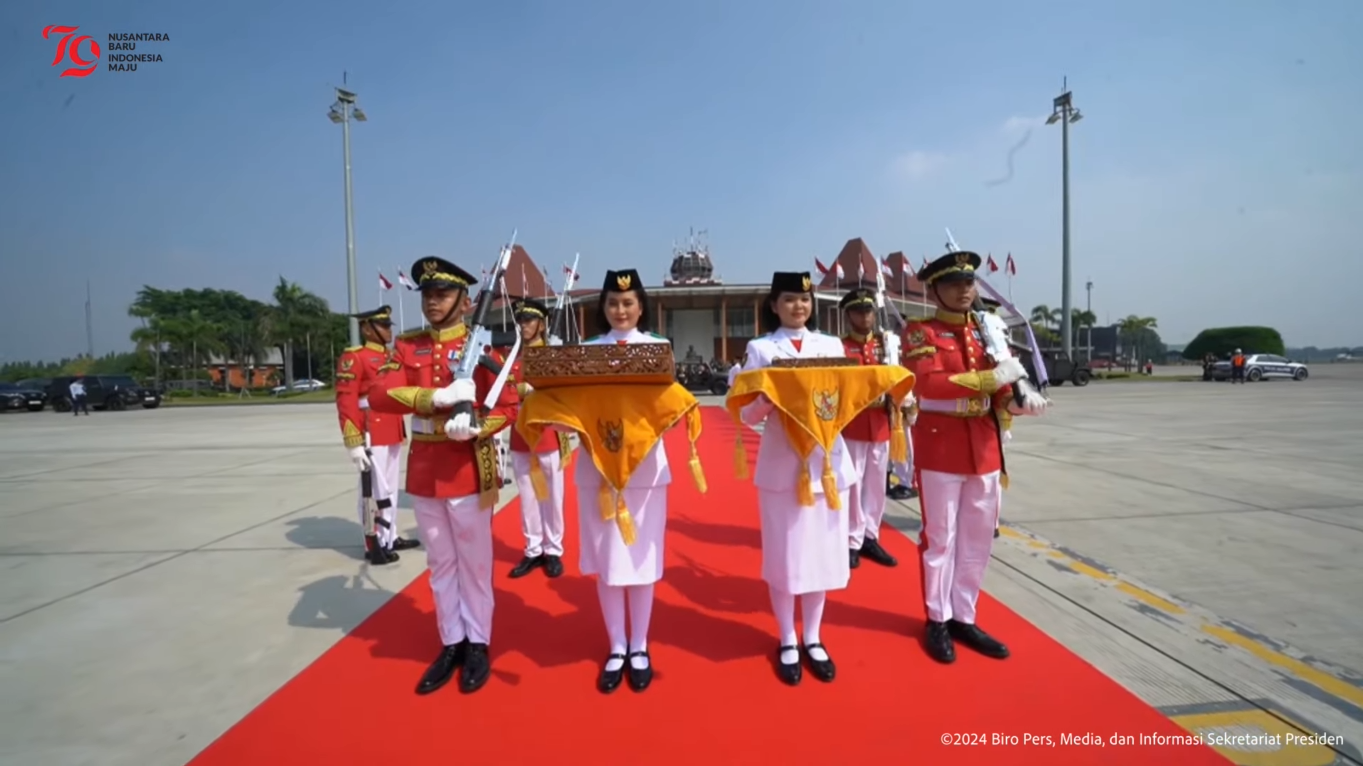 Bendera Pusaka dan Naskah Proklamasi Menempuh Perjalanan 1.700 Km Dari Jakarta ke IKN