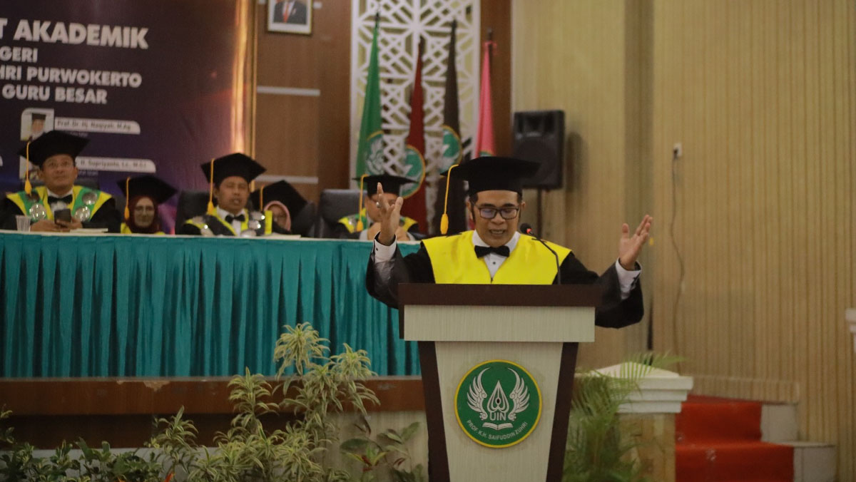 Jadi Guru Besar UIN Purwokerto, Abdul Wachid Usung Gagasan Moderasi Beragama