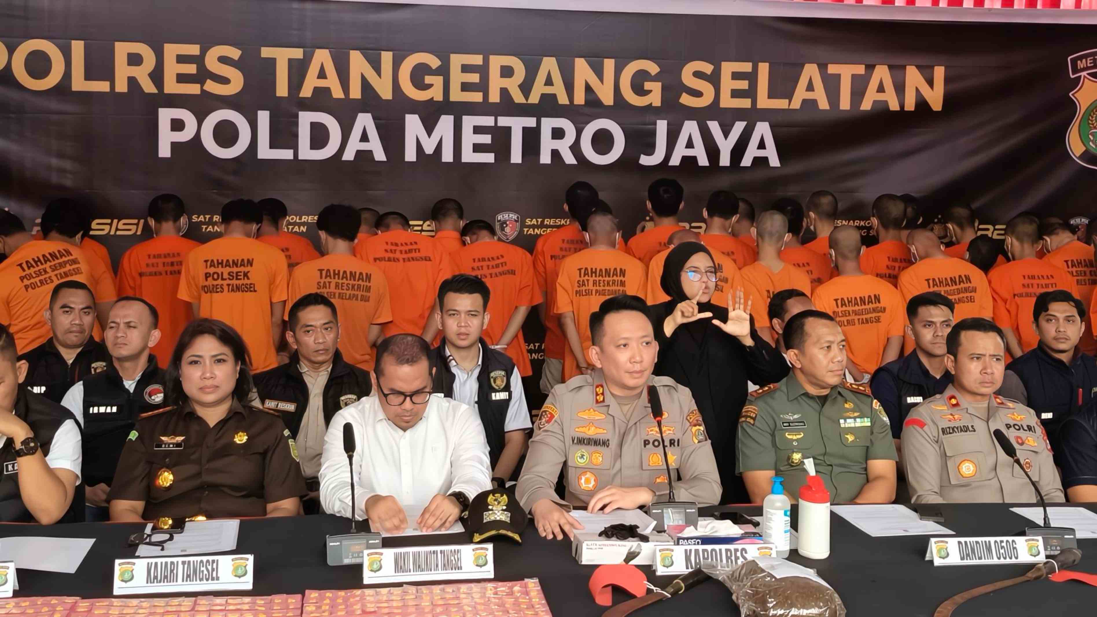 Jelang Ramadan, Polres Tangsel Bekuk 30 Tersangka dan 3 ABH Pelaku Kriminal