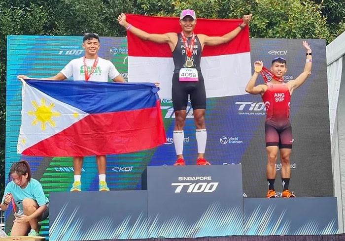 Indonesia Sumbang 2 Medali Emas Ajang 'T100 World Triathlon Tour Singapore 2024'