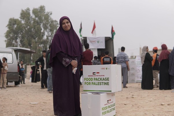 Dompet Dhuafa Distribusi Ratusan Paket Pangan Bagi Warga Gaza di Sukhnah