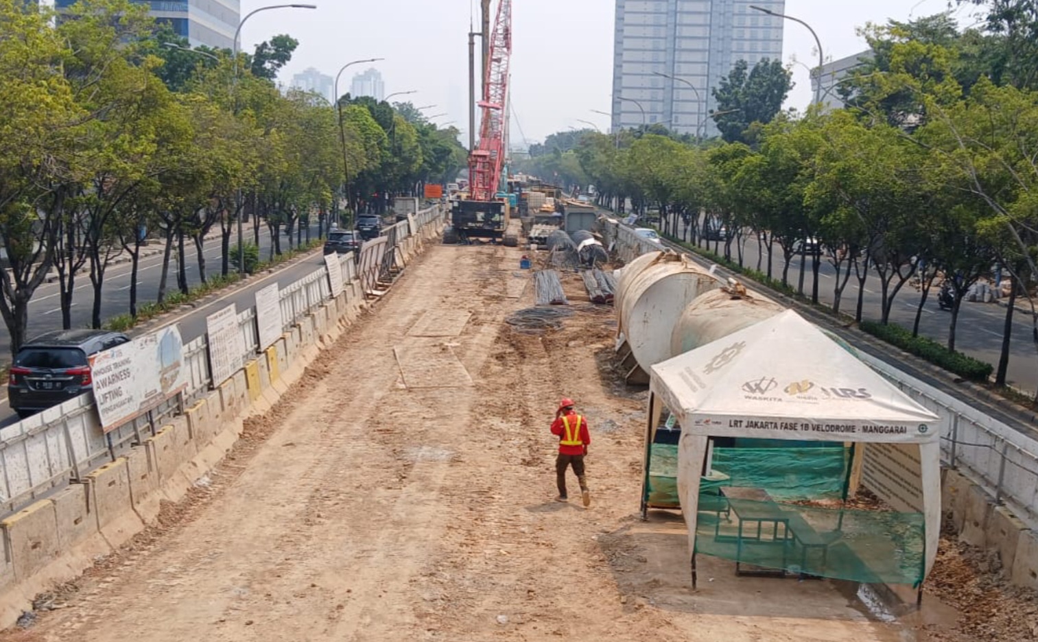 Progres Pembangunan LRT Velodrome-Manggarai Fase 1B Capai 26,64 Persen, Ditargetkan Rampung 2026