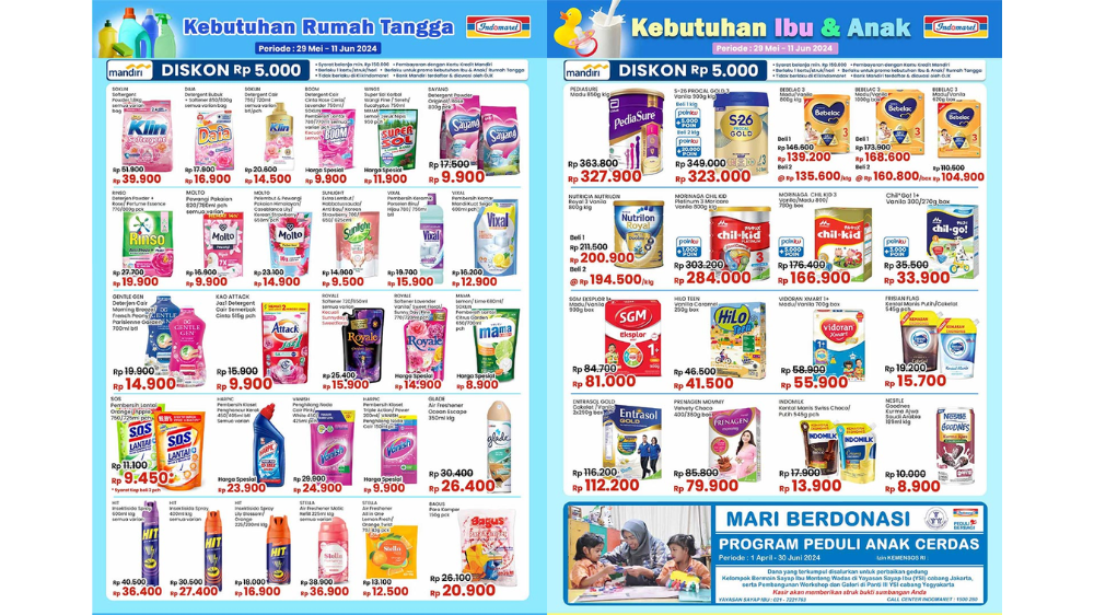 Katalog Promo Indomaret Hari ini 6 Juni 2024, Soklin Detergent Cair Cuma Rp14 Ribuan!