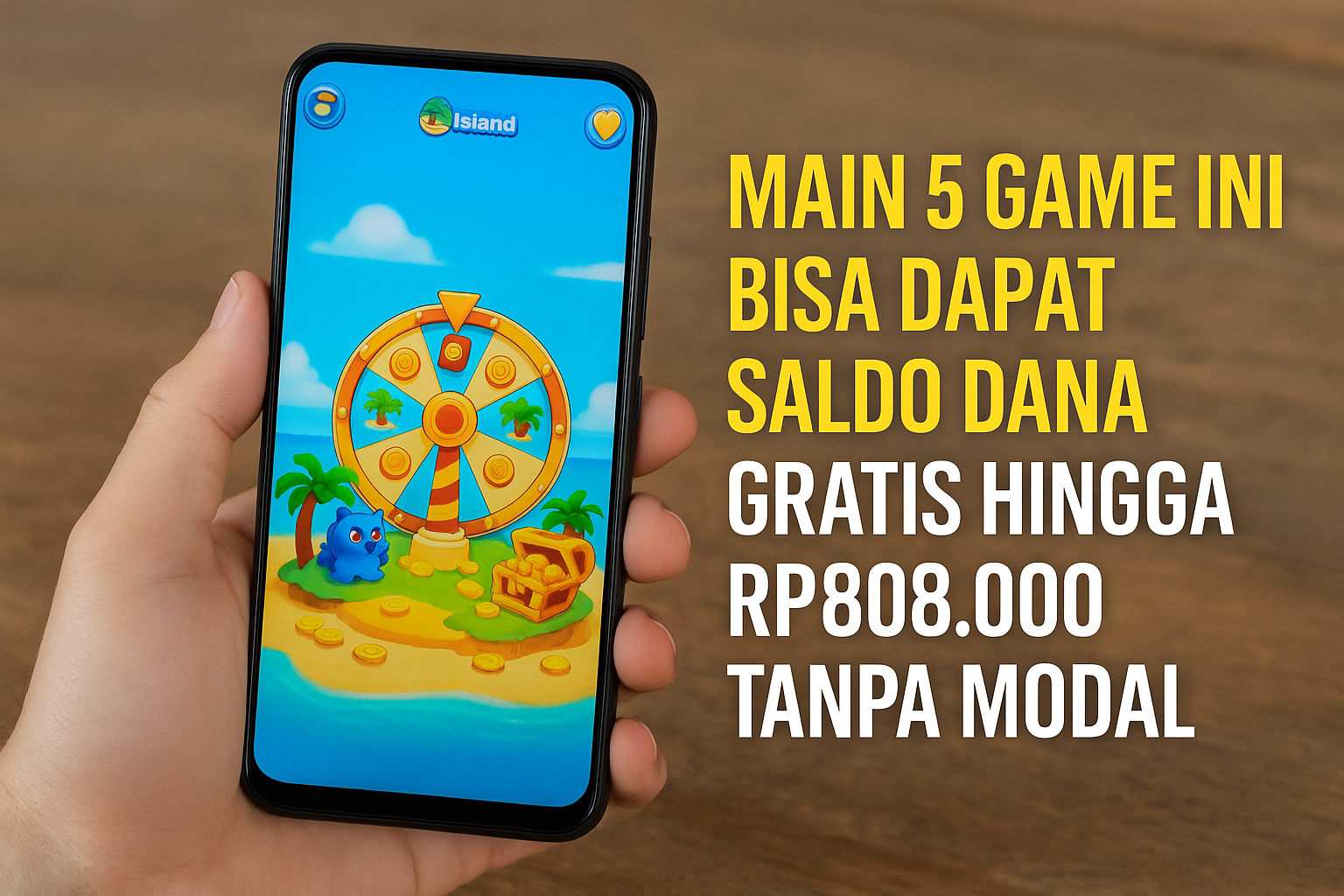 Main 5 Game Ini Bisa Dapat Saldo DANA Gratis hingga Rp808.000 Tanpa Modal! Gak Pakai Ribet