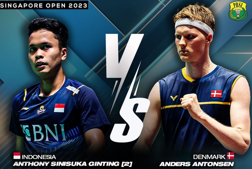 Unggul Head to Head Atas Anders Antonsen, Ginting Waspadai Kondisi Lapangan 