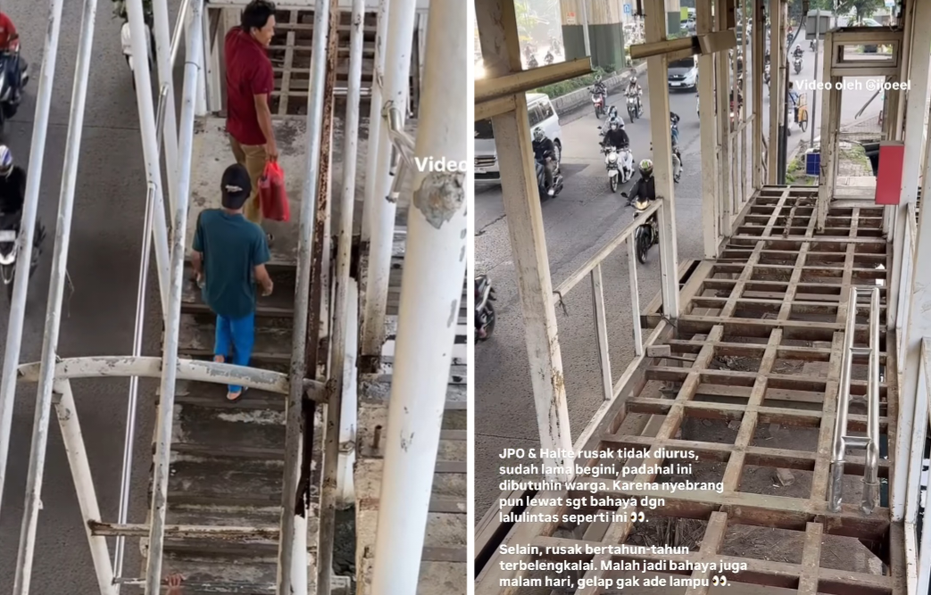Viral Halte Transjakarta dan JPO Tipar Cakung Rusak Terbengkalai, Rano: Langsung Dibenerin