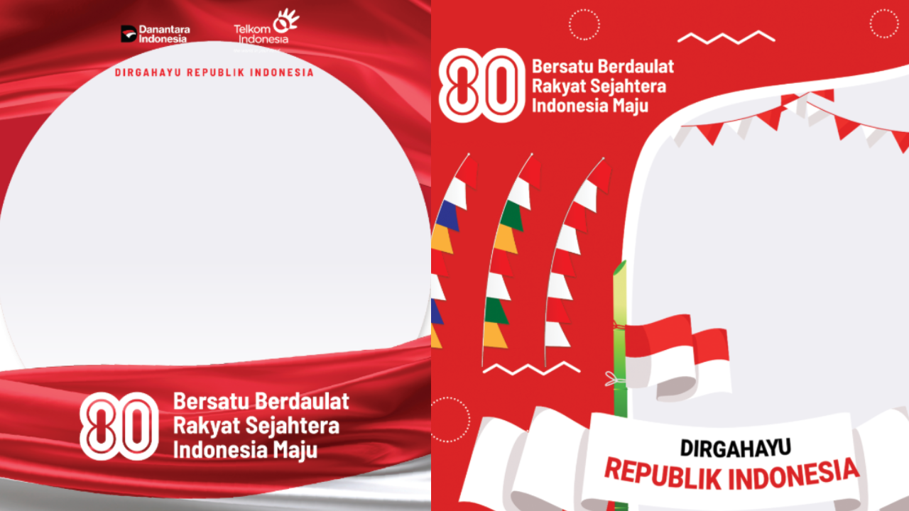 50 Link Twibbon HUT ke-80 RI 17 Agustus 2025 Gratis dan Desain Merah Putih, Meriahkan di Medsos