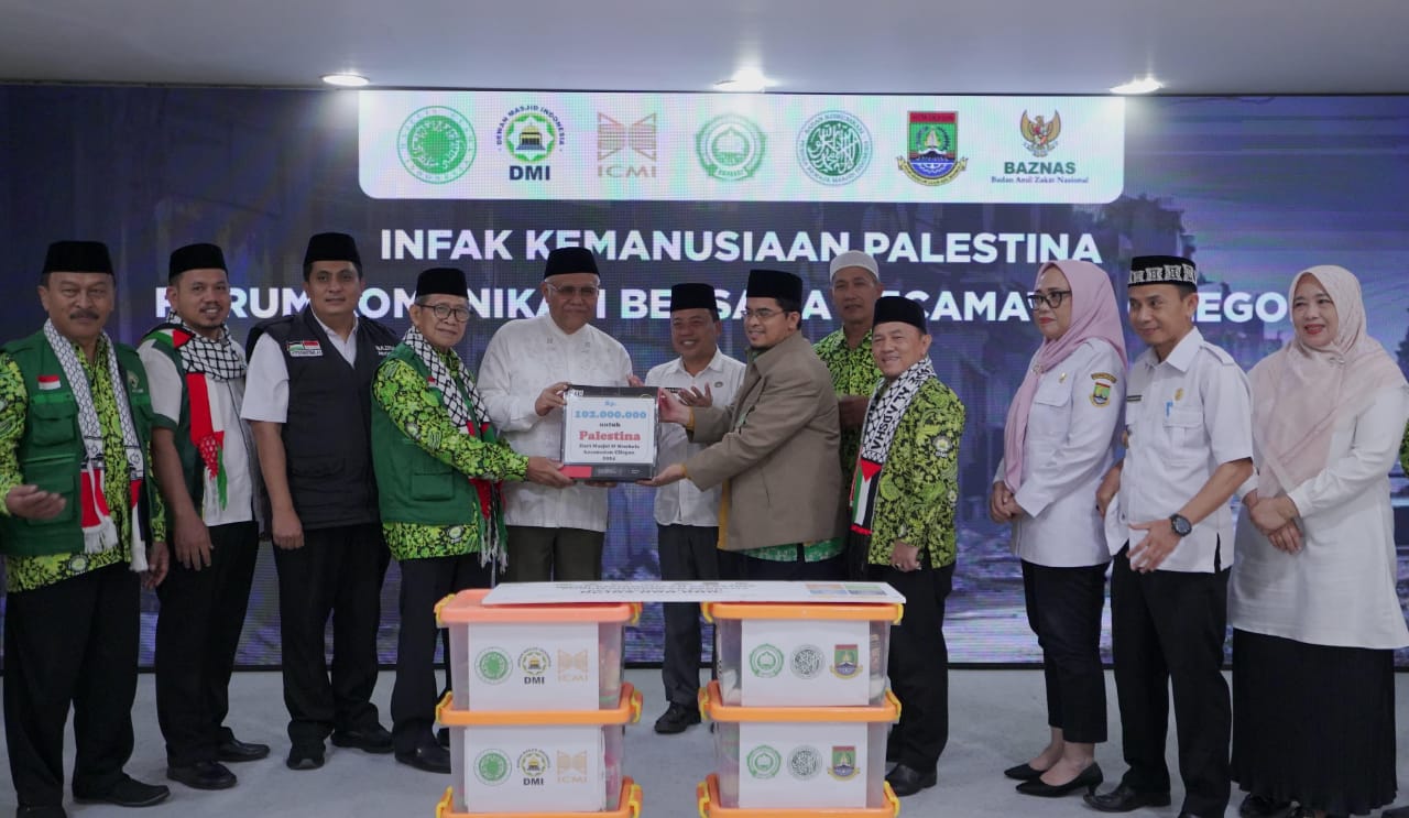 Baznas RI Salurkan Infak dari Organisasi Islam Cilegon ke Palestina 