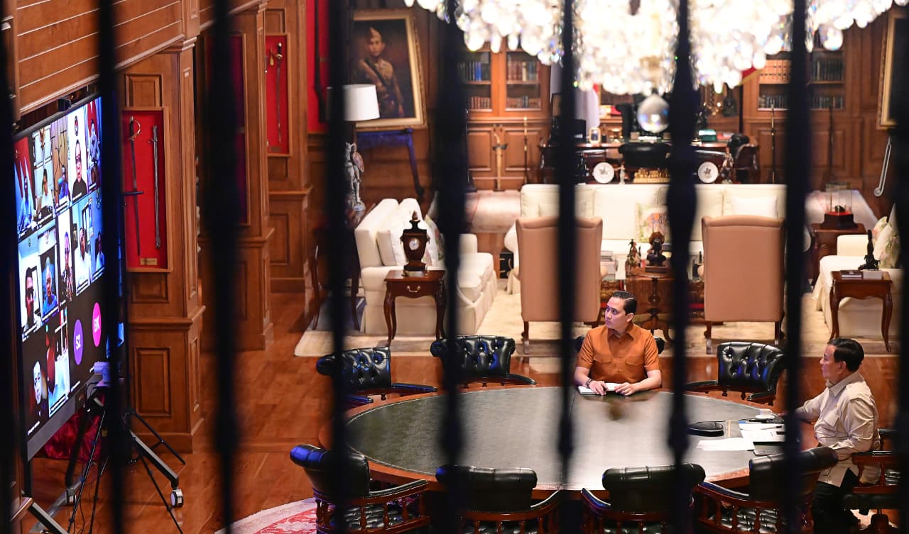 Prabowo Gelar Rapat Terbatas Virtual, Rumuskan Respons Terhadap Ancaman Krisis Energi Global 