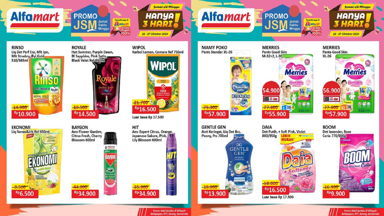 Katalog Promo JSM Alfamart Hari Ini 26 Oktober 2024, Sabun Cuci Piring Cuma Rp6 Ribuan