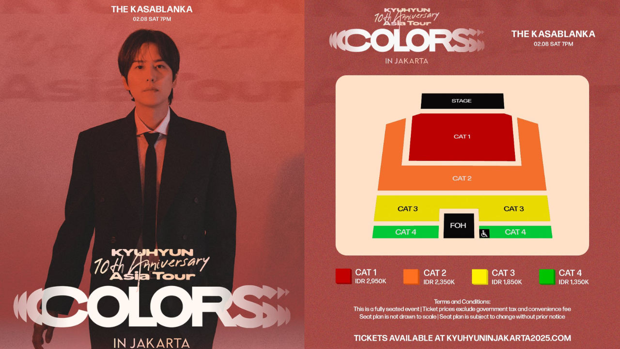 Harga Tiket Konser Kyuhyun Super Junior di Jakarta, Termurah Rp1,35 Juta