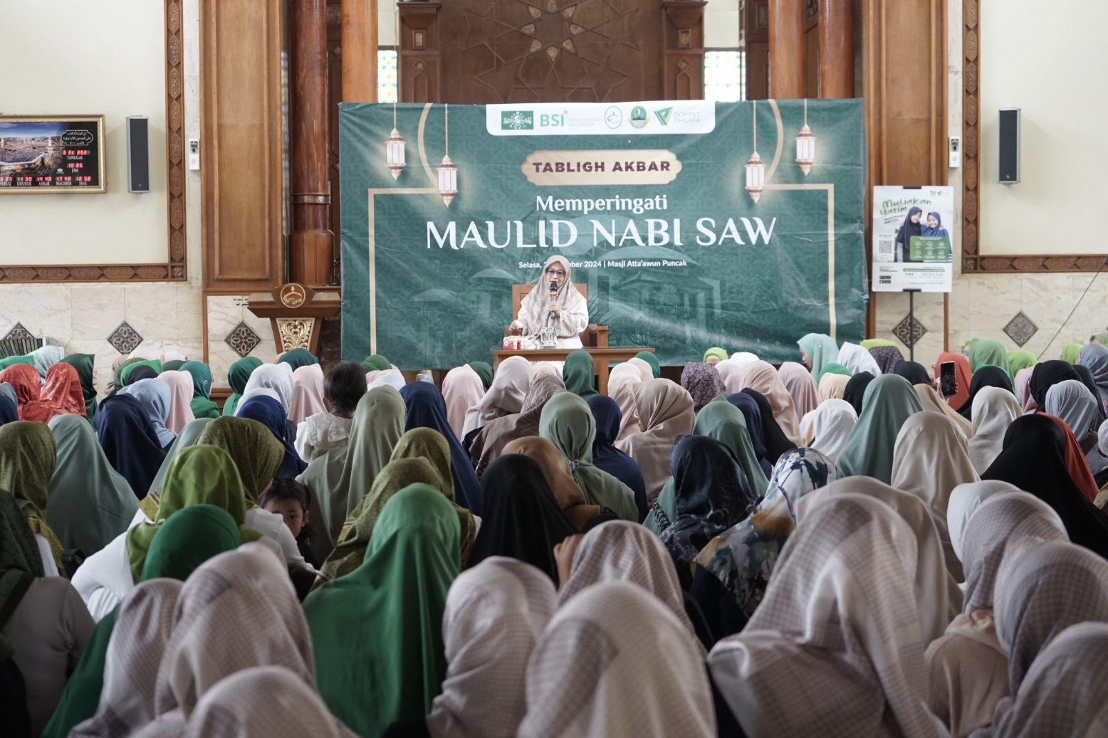 Dompet Dhuafa Dukung DKM Masjid Atta’awun Gelar Maulid Nabi Muhammad SAW Hingga Layanan Kesehatan Gratis