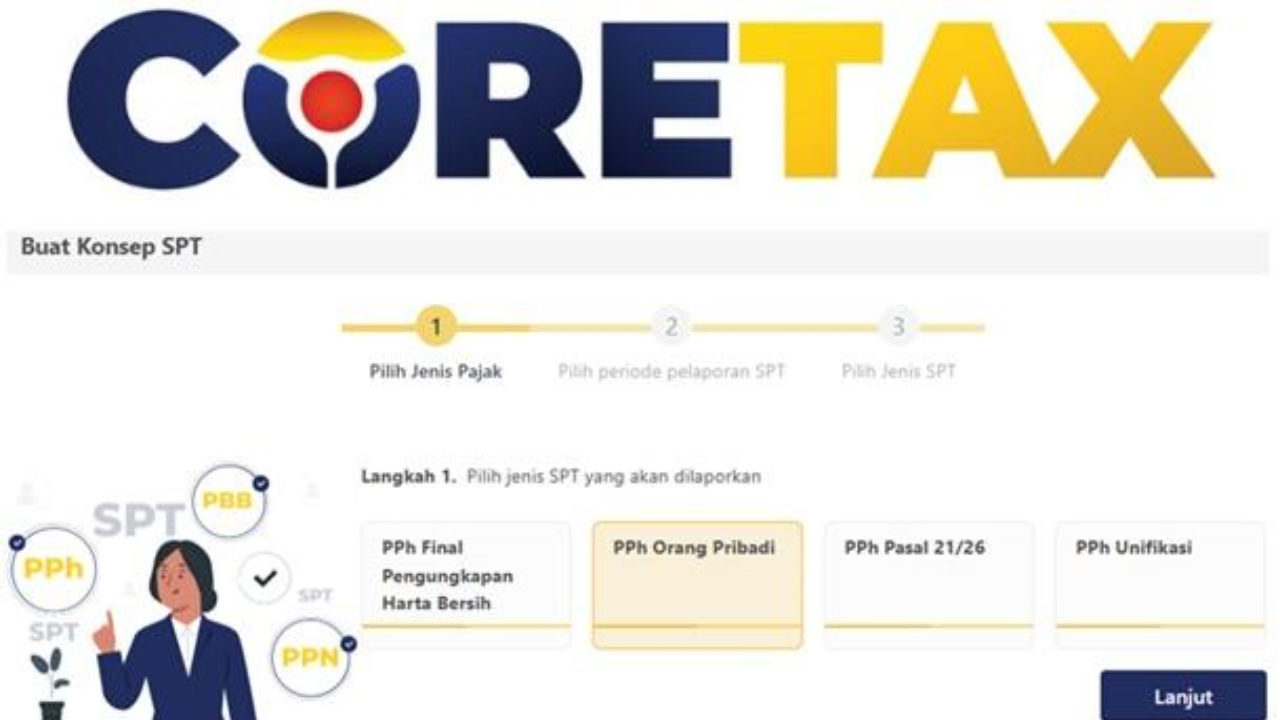 Link dan Cara Lapor SPT Tahunan Lewat Coretax, Cek di Sini!