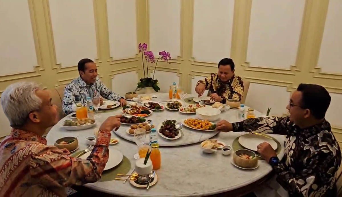 Makan Bareng Jokowi dan Bacapres Lain, Anies Baswedan: Menitipkan Pesan untuk Bapak Presiden Bisa Menjaga Netralitas