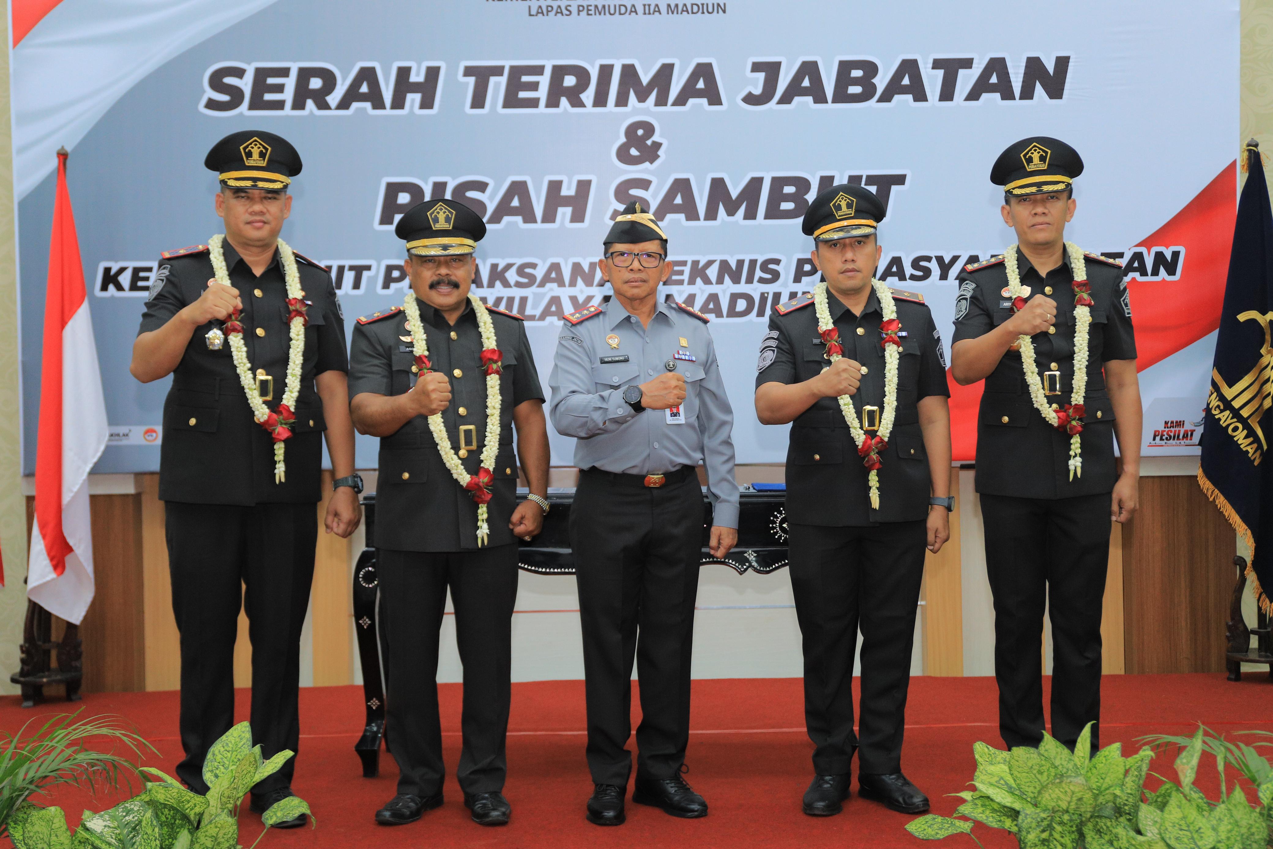 Dua Kepala UPT Pemasyarakatan Madiun Resmi Berganti