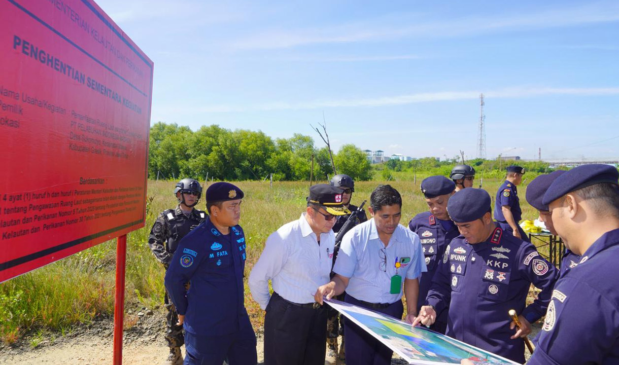 Reklamasi PT. PIM di Gresik Disegel KKP, Picu Kerusakan Ekosistem