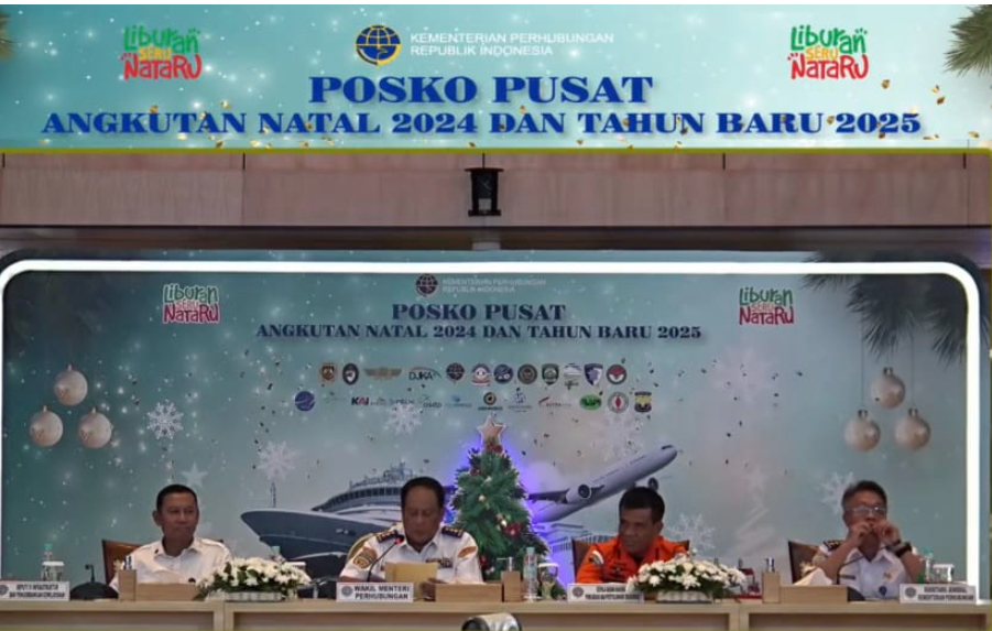 Kemenhub Resmi Buka Angkutan Posko Nataru 2024/2025