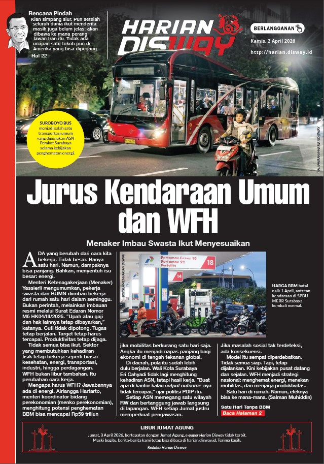 Jurus Kendaraan Umum dan WFH