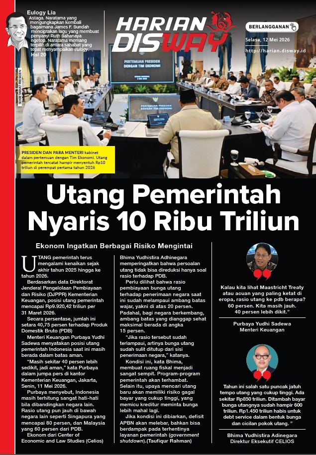 Utang Pemerintah Nyaris 10 Ribu Triliun