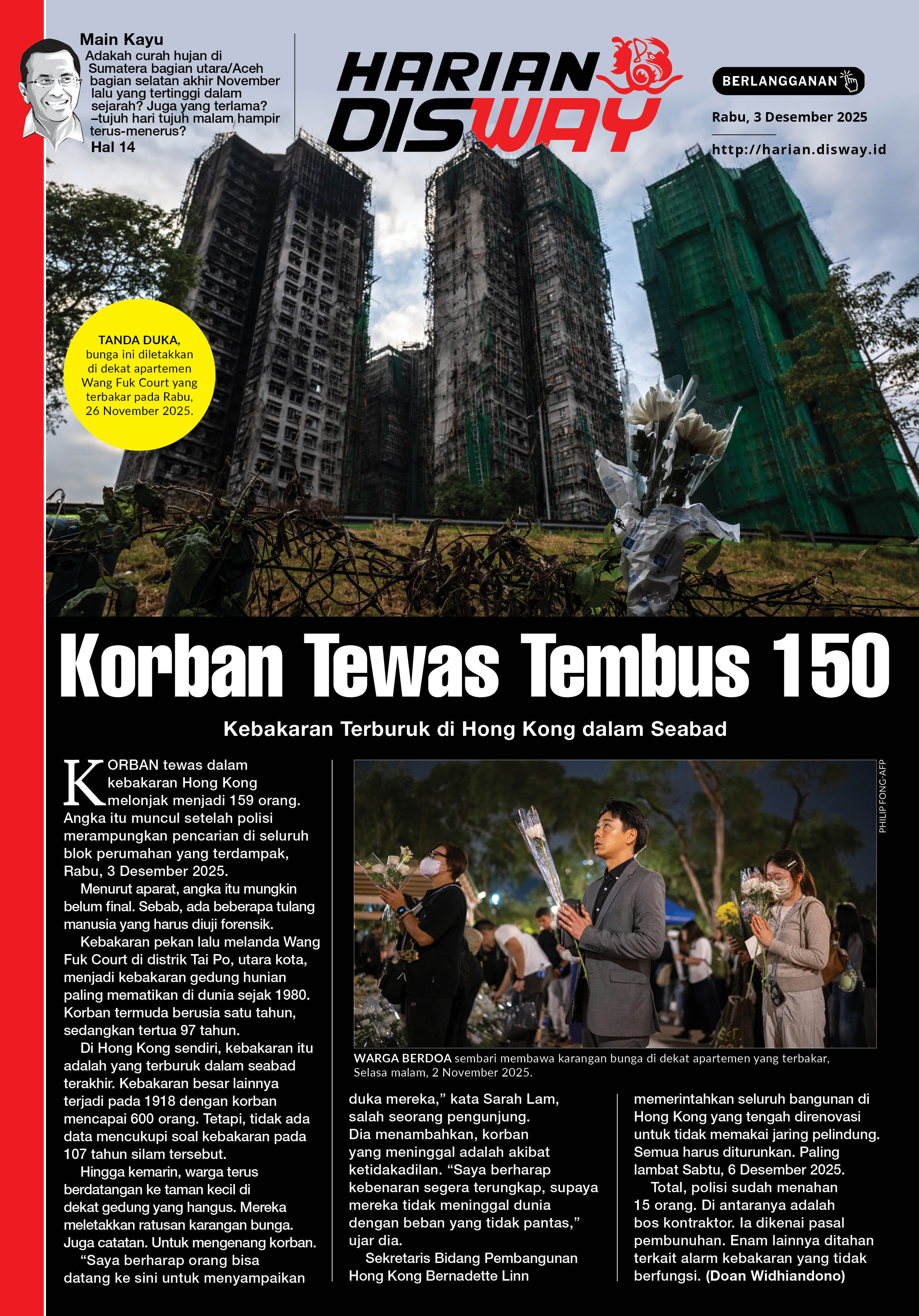Korban Tewas Tembus 150