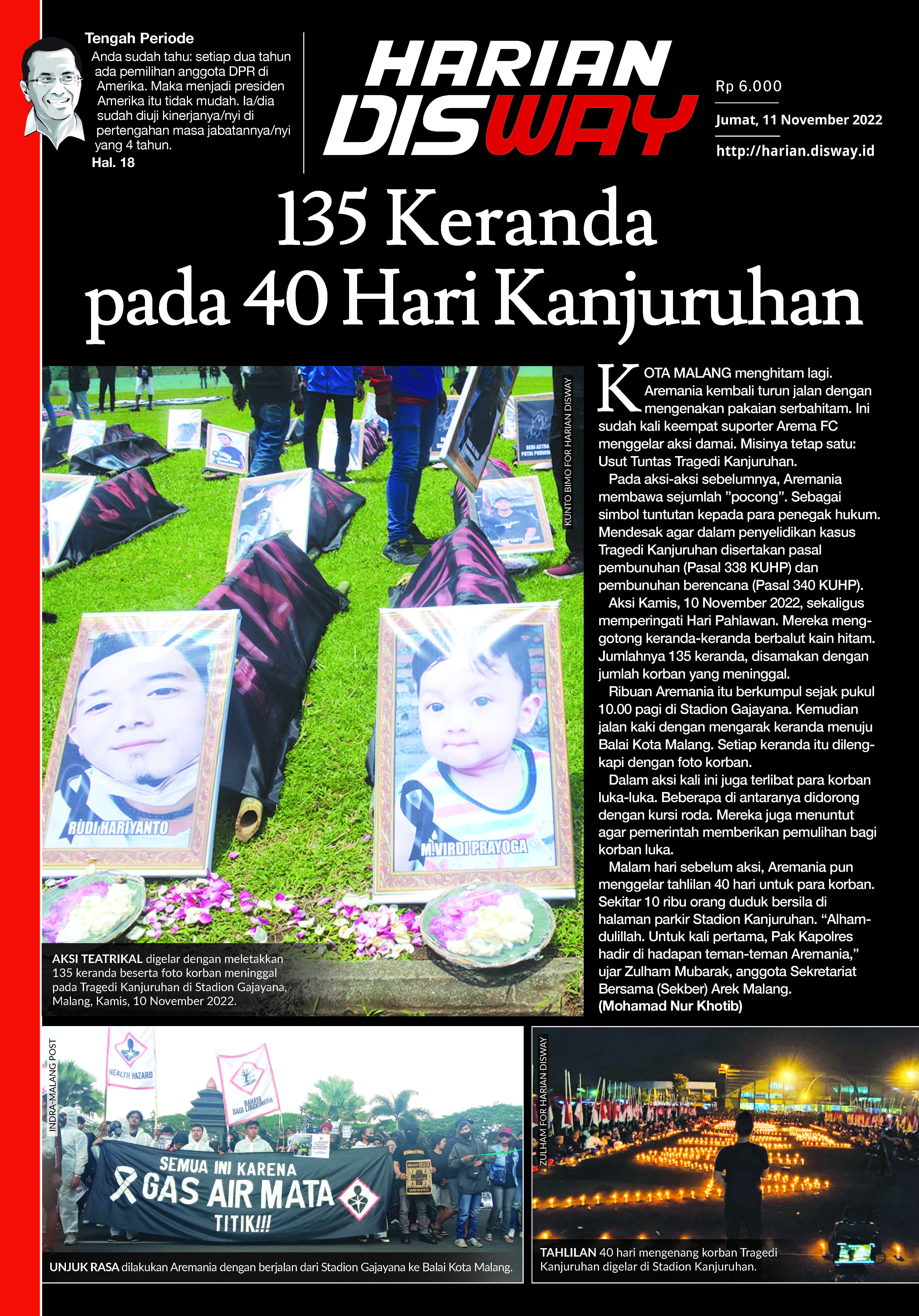 135 Keranda pada 40 Hari Kanjuruhan