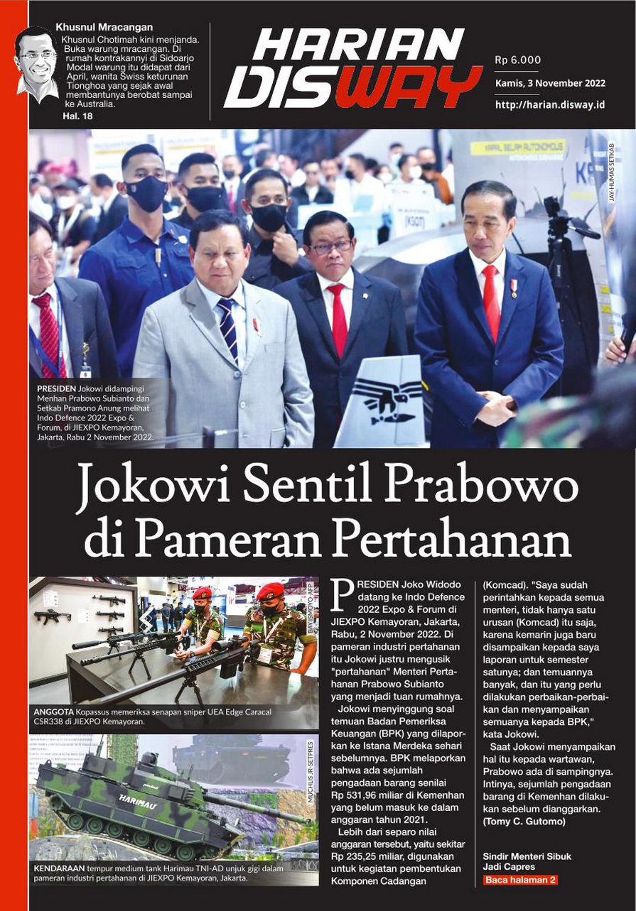 Jokowi Sentil Prabowo di Pameran Pertaha