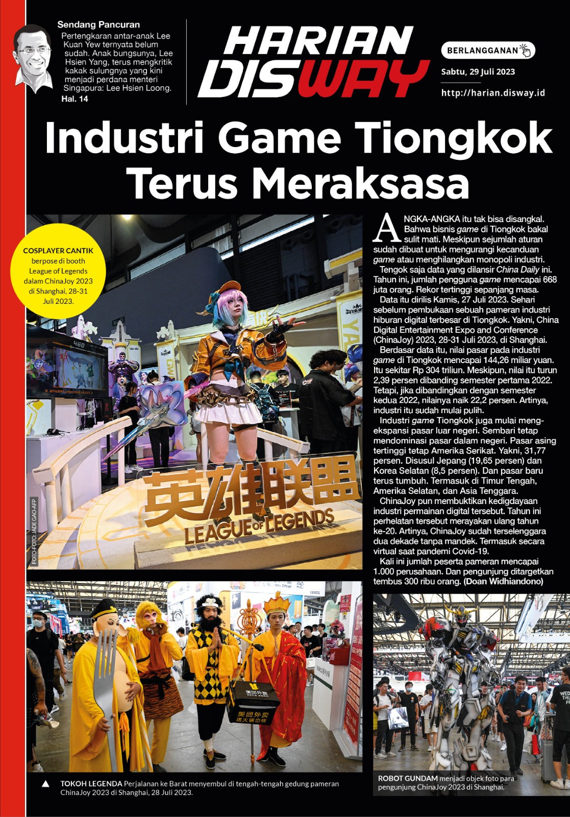 Industri Game Tiongkok Terus Meraksasa