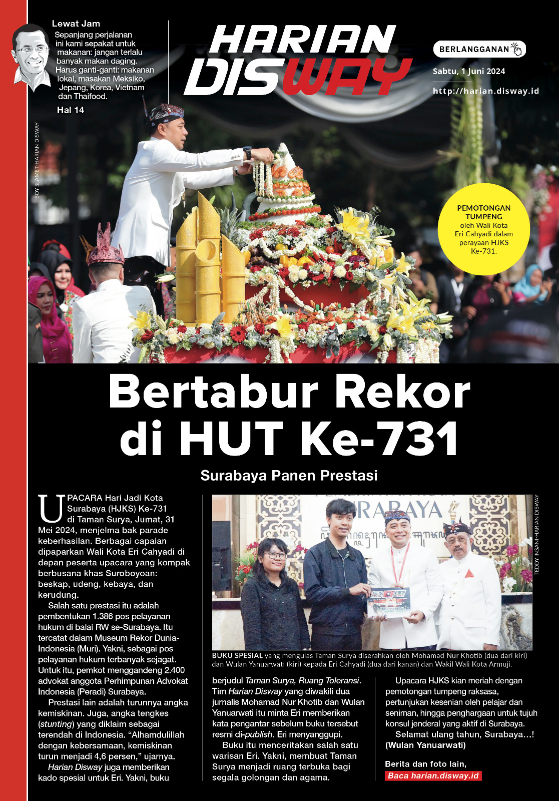 Bertabur Rekor di HUT Ke-731